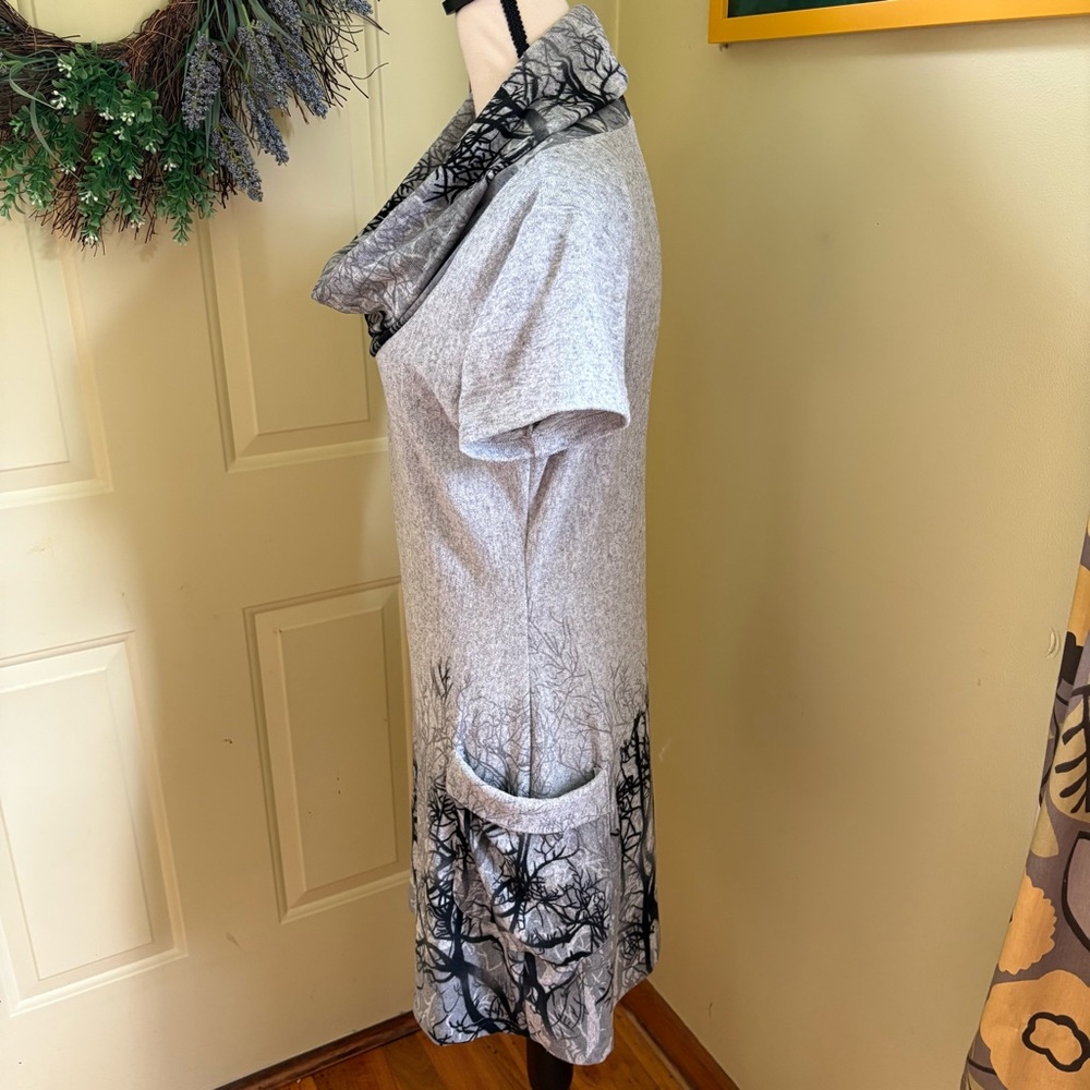 LA SOUL Tree-Print Dress size M - Picture 5 of 13